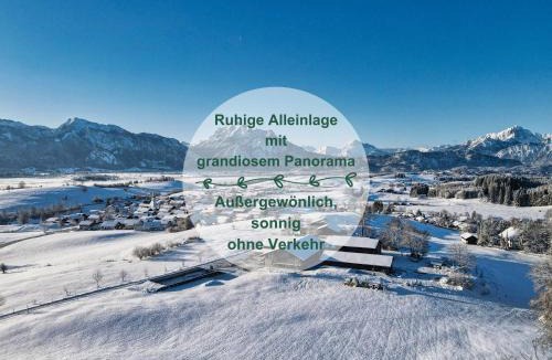 Rieden am Forggensee Apartment | Stöger Chalets - Adults Only mit einzigartigem Panoramablick auf See, Alpen und Schloss Neuschwanstein - nur 2 Einheiten