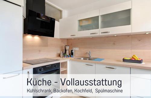 Waldshut-Tiengen Apartment | Stadtdomizil Ziegelfeld - Ruhig & Zentral, 65" TV, Südbalkon, vollausgestattete Küche, Altstadt fußläufig, Bahnhof 5-10 Min, Tiefgarage im Haus