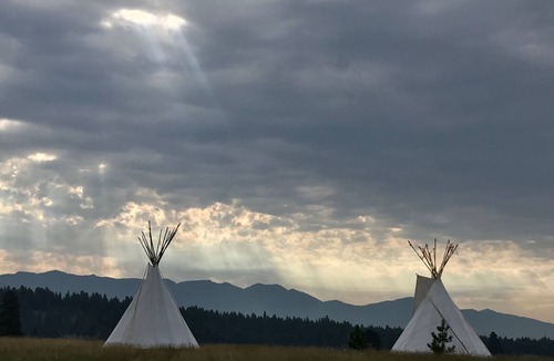 Bigfork RV Rental | Star Lodge Tipi at Stepping Stone