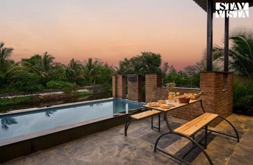 Satara Villa | StayVista at Rustic Haven with Pvt Pool, Gazebo & Indoor-Outdoor Game