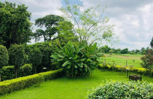 Bhojpur Villa | StayVista's The River Villa - Pet-Friendly Riverside Villa with Lawn & Bonfire