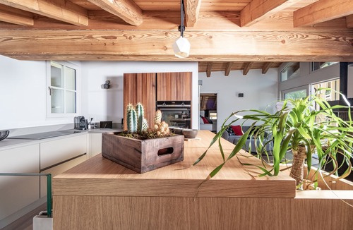 Chiavenna Apartment | Stella - panoramic attic in the BOTTONERA casa vacanza in alpine design