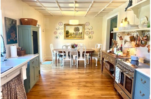 Dowagiac House | Step Inside a Magazine! Upscale Farmhouse on 3 acres. Hot Tub,Bocce Ball,Gardens