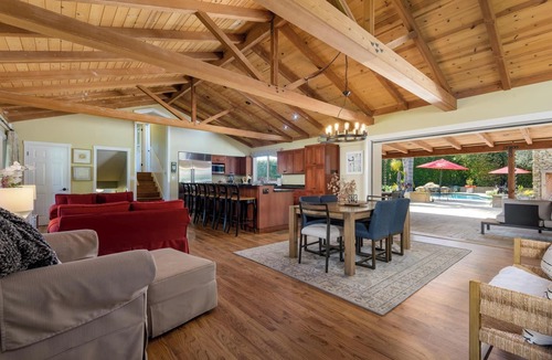 Coast Village House | Steps to Butterfly Beach & Coast Village I Family-Friendly 5BR with pool & spa