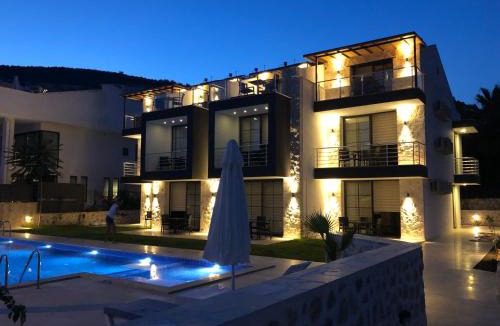 Kalkan Apartment | Stone House Aparts 1 plus 1 mit Poolterrasse Kalkan No 1