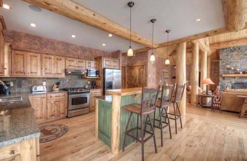 Big Sky House | Striking. Ski-Accessible home with Hot Tub and Impressive Mountain Views!