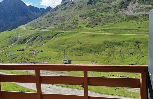La Mongie Apartment | Studio 4 pers, ski-in ski-out, south, La Mongie