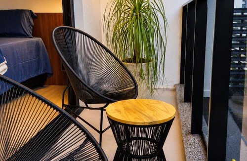 Centro Apartment | Studio 703 Premium no Centro de Chapecó com Sacada, Piscina, Academia e Vaga Garagem - Prédio Alto Padrão