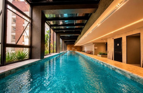 Centro Apartment | Studio 703 Premium no Centro de Chapecó com Sacada, Piscina, Academia e Vaga Garagem - Prédio Alto Padrão