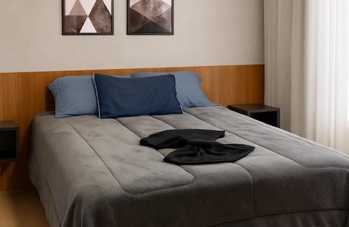 Centro Apartment | Studio 706 Premium no Centro de Chapecó com Sacada, Piscina, Academia e Vaga Garagem - Prédio Alto Padrão