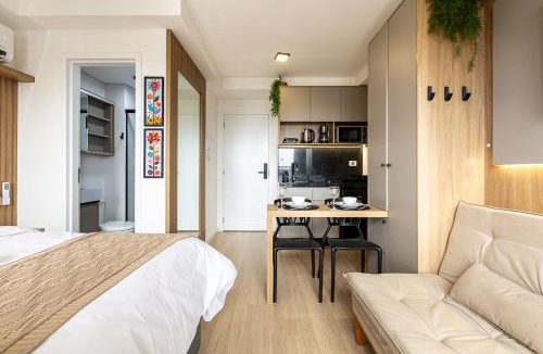 Matriz Apartment | Studio Aconchegante e Central com Piscina, Academia e Coworking