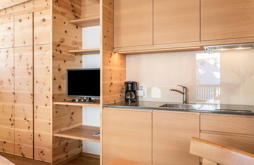 Selva di Val Gardena Apartment | Studio Apartment "Villa Solinda - Rossini" with Mountain View, Balcony & Wi-Fi