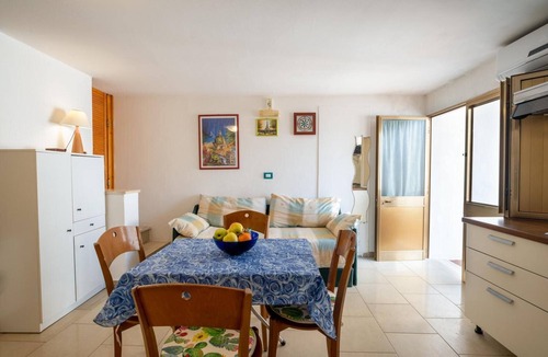 Santa Cesarea Terme Apartment | Studio Apartment 'Monolocale - Rosa Sea View in Villa' with Sea View, Wi-Fi & Air Conditioning