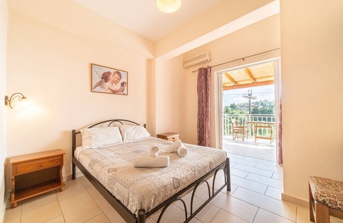 Lakones Apartment | Studio Apartment "Arianna Studio 9" with Sea View, Shared Pool & Wi-Fi