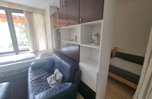 Bad Herrenalb Apartment | Studio Apartment 'Monteur-Einzimmer-5' with Mountain View, Private Terrace & Wi-Fi