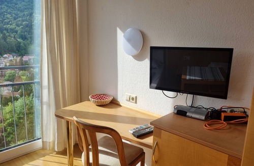 Bad Herrenalb Apartment | Studio Apartment for Contractors with Mountain View, Shared Pool and Wi-Fi