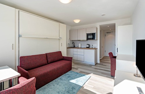 Furstenfeldbruck District Apartment | Studio Apartment "Huber Living Basic 205" with Balcony & Wi-Fi