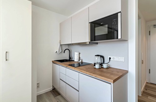 Furstenfeldbruck District Apartment | Studio Apartment "Huber Living Basic 202" with Balcony & Wi-Fi
