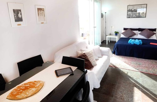 Province of Cagliari Apartment | Studio Apartment "Lorenzo" with Sea View, Terrace & Wi-Fi