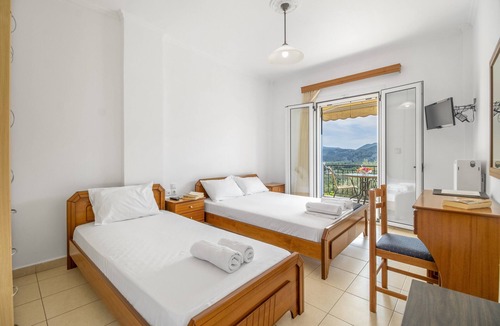 Vassiliki Apartment | Studio Apartment 'Panorama 3' with Sea View, Wi-Fi and Air Conditioning