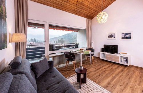 Mitterbach Apartment | Studio Bergliebe for 2 with south-facing balcony and great mountain views
