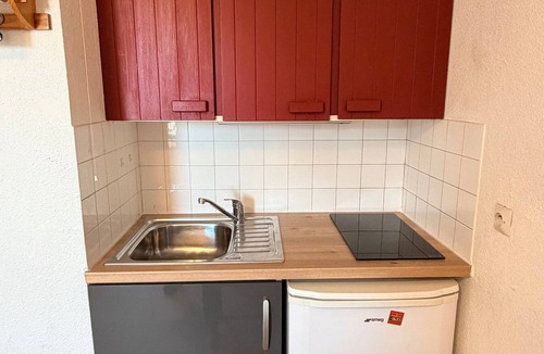Prapoutel Apartment | Studio cabin 4 pers., ski-in ski-out, valley view
