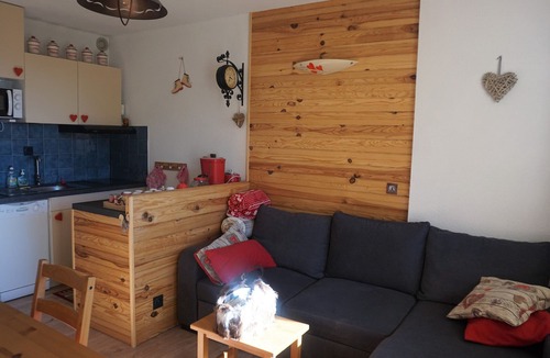 Orcieres-Merlette Apartment | Studio cabin 24m² - 4 pers, close to lift, pets allowed