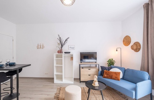 Gosselies Apartment | Studio Chic Neuf Proche de L'aéroport & du Centre-ville
