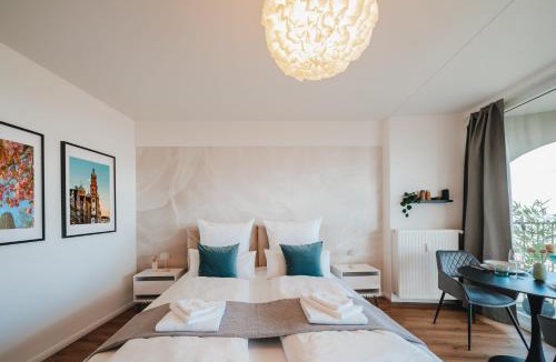 Antonsviertel Apartment | Studio CLOUD 21 Augsburgs atemberaubendster Ausblick