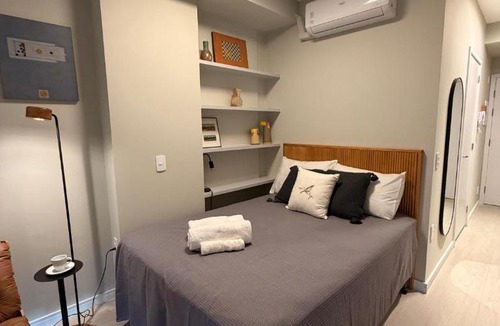 Santo Amaro Apartment | Studio com Arte e Sofisticação perto do Consulado