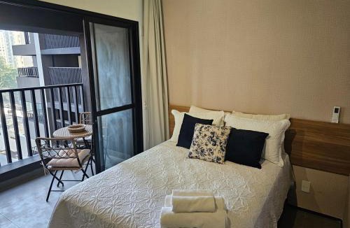 Brooklin Paulista Apartment | Studio Completo com Varanda - Brooklin