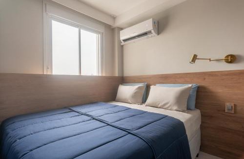 Vila Andrade Apartment | Studio Decorado Moderno ao lado Metrô Giovanni com Varanda - Acomoda até 4 pessoas