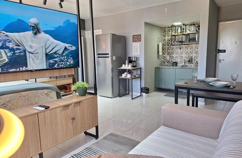 Centro - A Apartment | Studio Elegante - Completo - AC - Garagem