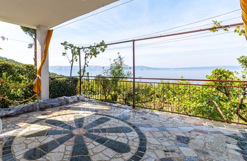 Klenovica Apartment | Studio flat with terrace and sea view Klenovica, Novi Vinodolski (AS-5530-a)