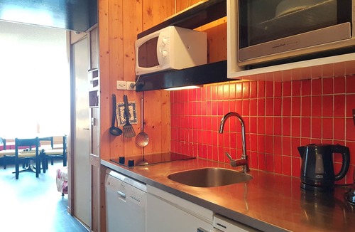 Arc-1600 Apartment | Studio for 4 at Arc 1600, south balcony, Wi-Fi included