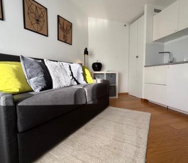 Chamonix City Centre Apartment | Studio Green Apple in Chamonix Centre, Parking, Ski Access
