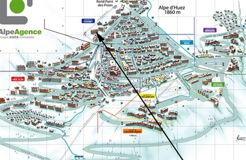 Cognet Apartment | Studio Huez, studio flat, 4 persons