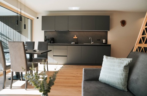 San Leonardo in Passiria Apartment | Studio Apartment 'Garden Lodge Exclusive One' with Mountain View, Private Terrace and Wi-Fi