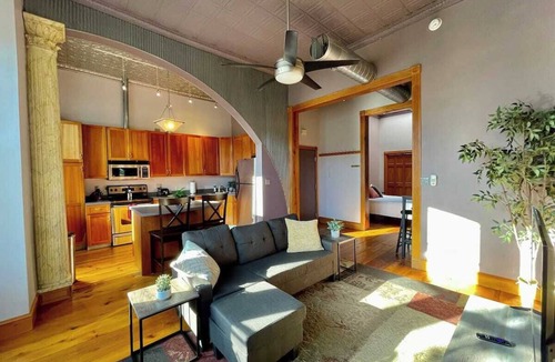 Cedar Falls Community Main Street Apartment | Studio Loft Above Main Street Cedar Falls! Free Downtown Parking!