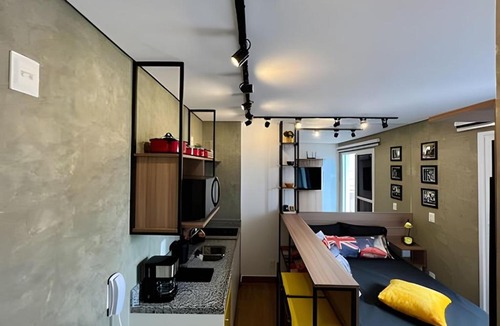Bela Vista Apartment | Studio moderno com Ar e silencioso no 15 andar