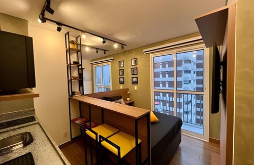 Bela Vista Apartment | Studio moderno com Ar e silencioso no 15 andar