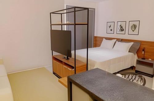 Sao Conrrado Apartment | Studio Moderno com Internet e Garagem.
