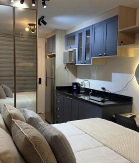 Matriz Apartment | Studio Moderno com Piscina, Academia e Coworking