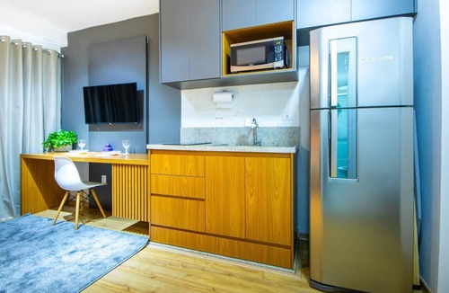 Indianopolis Apartment | Studio Moderno com Varanda - Moema