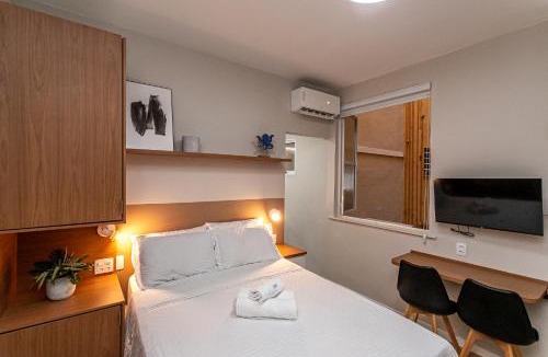 Largo do Machado Apartment | Studio Moderno e aconchegante a 100m do metrô, 700m da Praia e do Aterro do Flamengo, conforto e tranquilidade no coração do Rio!