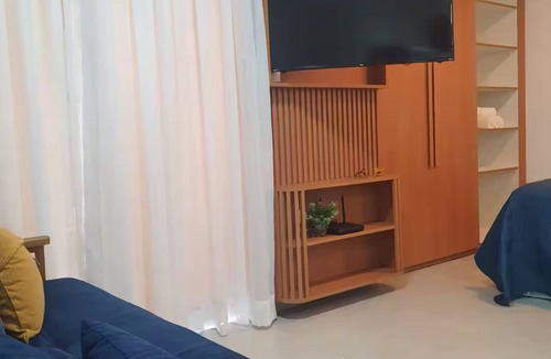 Graminha Apartment | Studio no Centro com Academia, Piscina e Varanda