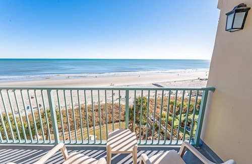 Myrtle Beach Condo | Studio Oceanfront,2 Queens w/Indoor Heated Pools!