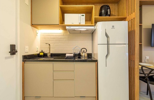 Rio Branco Apartment | Studio Premium: Rooftop e Lazer no Moinhos