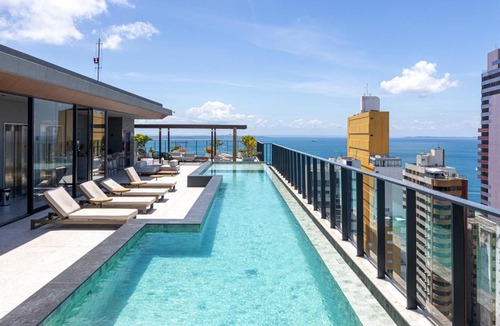 Graca Apartment | Studio Premium Rooftop e Piscina Vista Baía com Garagem