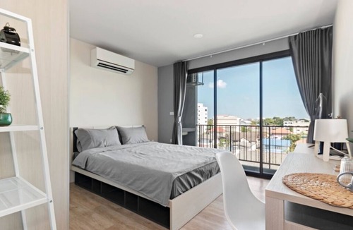 Anusawari Condo | 🔥Studio/Queen Bed🔥 Bangkok🇹🇭@DMK Airport🛬 & Airport Shuttle 🚖